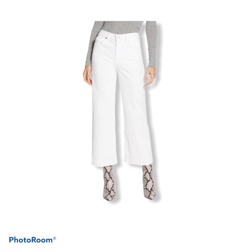 7 For All Mankind Alexa High Waist Crop Wide Leg